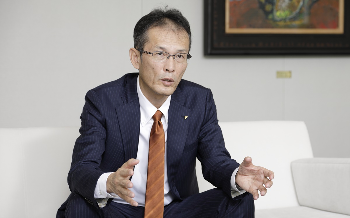 米田氏は、空気の価値化による新しいビジネスモデル構築を狙う。（写真：行友重治）