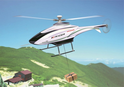 図1 山岳輸送向けに開発中の無人VTOL機