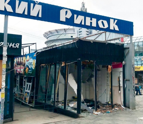 ウクライナ首都キーウ市街地の様子。2022年の侵攻で建物やインフラなどが大きな被害を受けた（写真：日本工営）