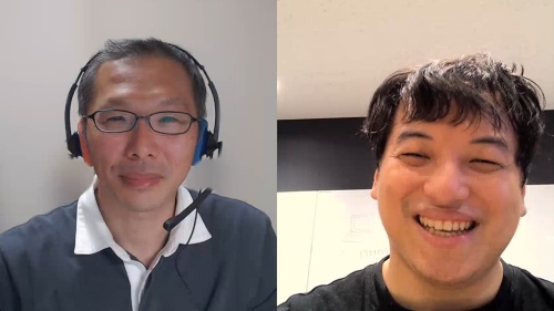左から、大阪大学大学院数理最適化寄付講座の梅谷俊治教授、AtCoderの高橋直大社長 