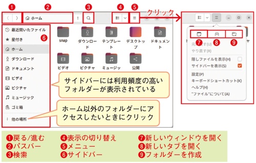 図1 「ファイル」の画面構成