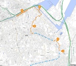 前編の散歩ルート