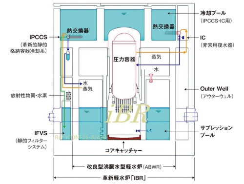 図2　革新軽水炉「iBR」の格納容器の断面