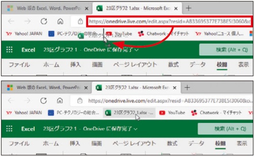 図15 お気に入りバーにURLをドラッグするだけで、いつでも開けるようになる。これでファイル探しから解放される