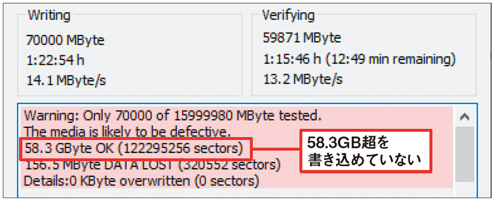 64GB超を使うとデータが消える