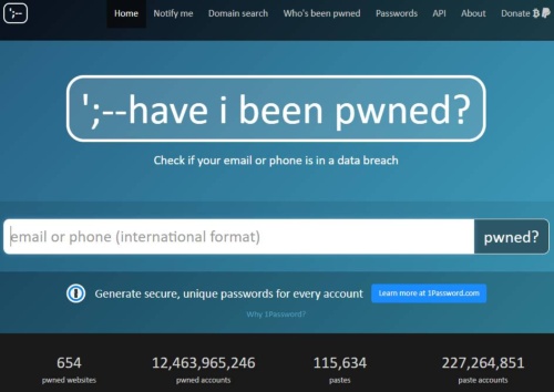 "Have I Been Pwned? (HIBP)" to check if your password has been leaked