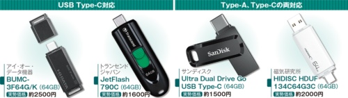 USB Type-C対応モデルが増加