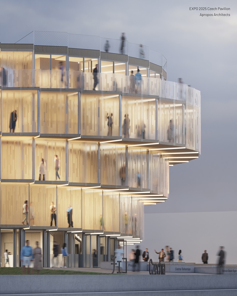 アプロポス・アーキテクツの提案に基づくチェコ館の完成イメージ（出所：Office of the Czech Commissioner General）