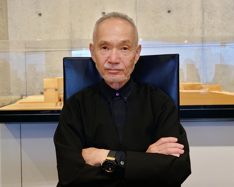 設計を手掛けた建築家の高松伸氏（写真：日経クロステック）