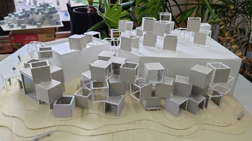 河森館の模型(写真:日経クロステック)