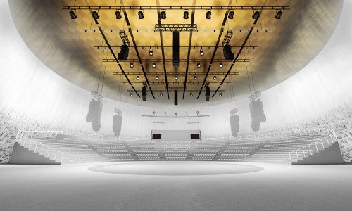 EXPO ホールの内観イメージ。舞台より客席を見る(出所:2025年日本国際博覧会協会)