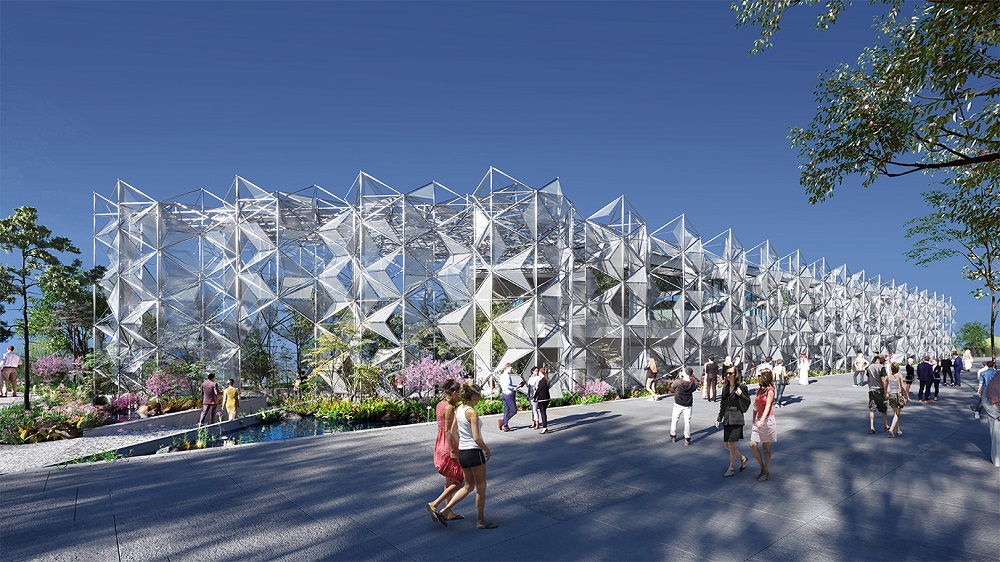 ドバイから大阪へ万博パビリオンの部材リユース、外装の再構成は「超