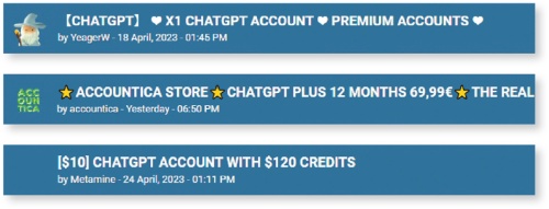ChatGPTの認証情報が狙われている