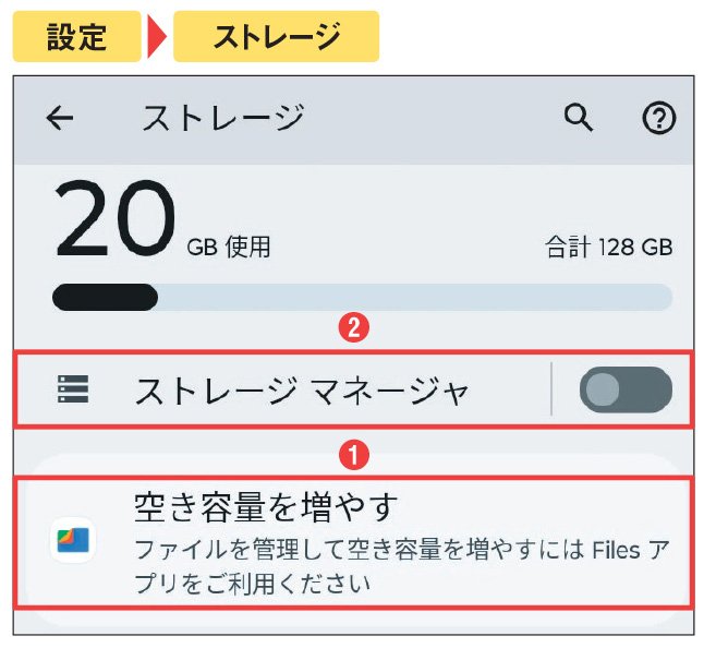 Androidはアプリのキャッシュを削除可能