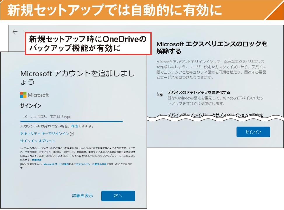 セキュリティの概要 コレクション onedriveのセットアップ