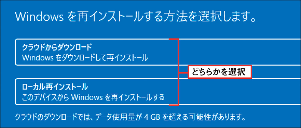 スピード回復の最終手段はOS再インストール、個人用ファイル保持は