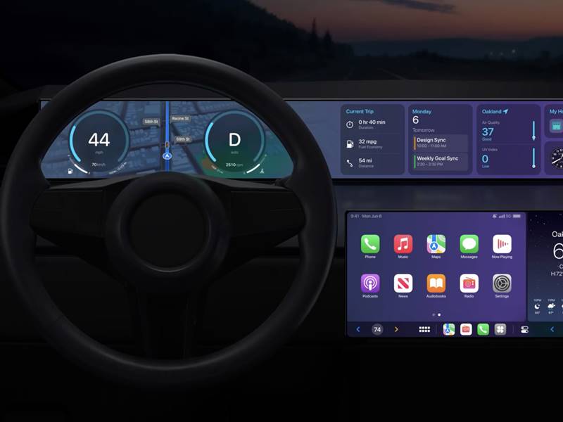 CarPlayが大幅アップデート、大型スクリーン対応でインフォテインメント重視に