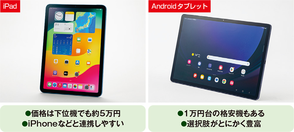 タブレットは「iPad」と「Android」のどちらを選ぶ？ iPhoneとの相性か格安感か | 日経クロステック（xTECH）