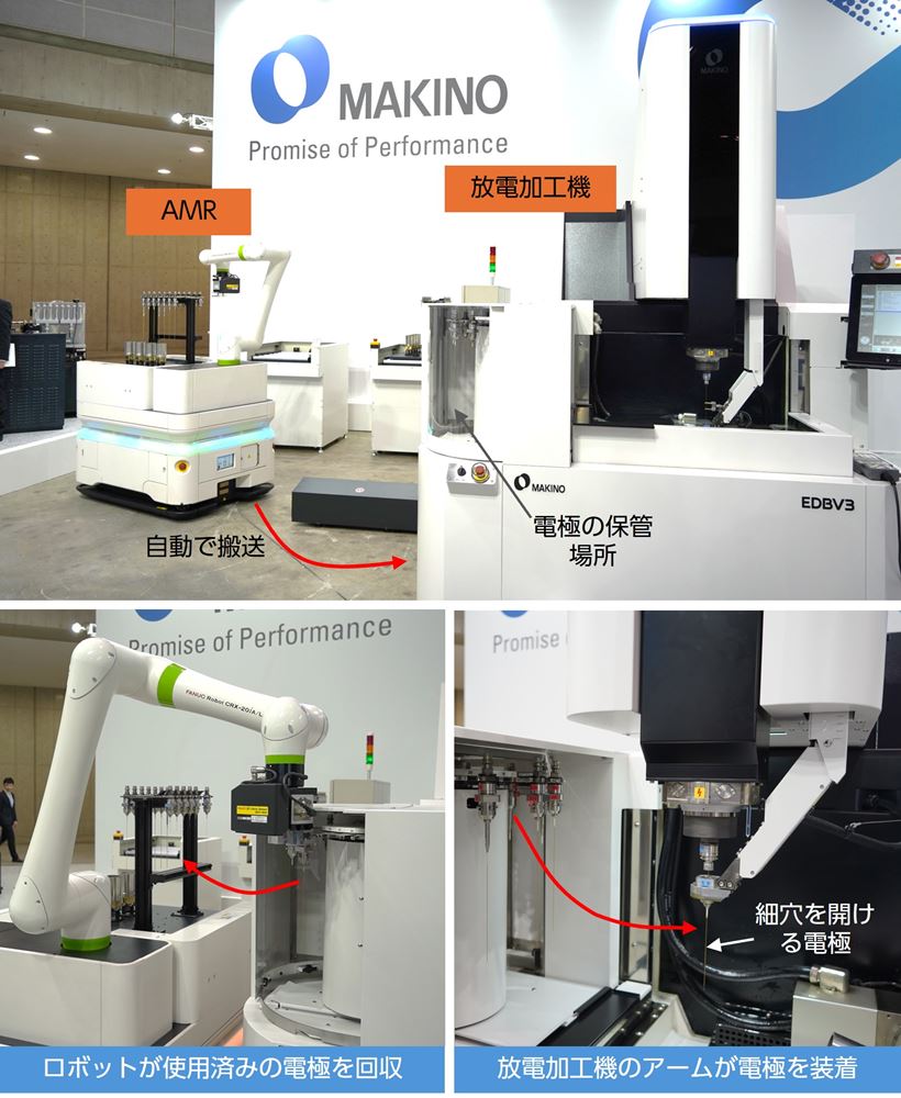 牧野フライス、ギガキャスト向けマシニングセンターやAMR活用の省人化