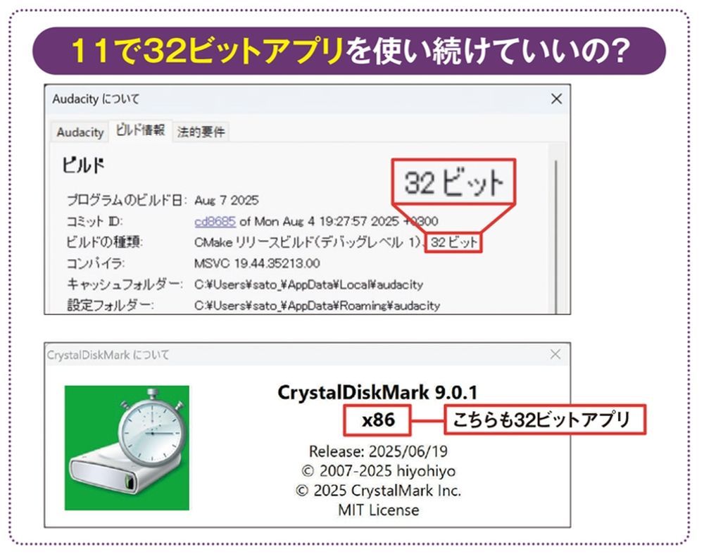 Windows 11で使う32ビット版アプリ、メモリー上限4GBを超えると遅く
