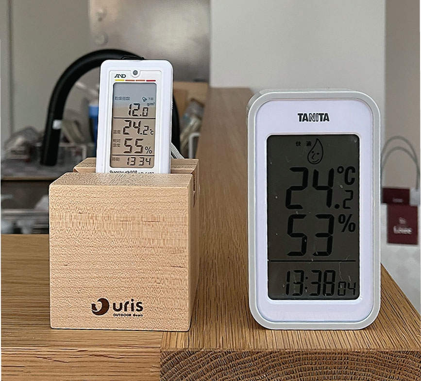 〔写真2〕露点温度は14度