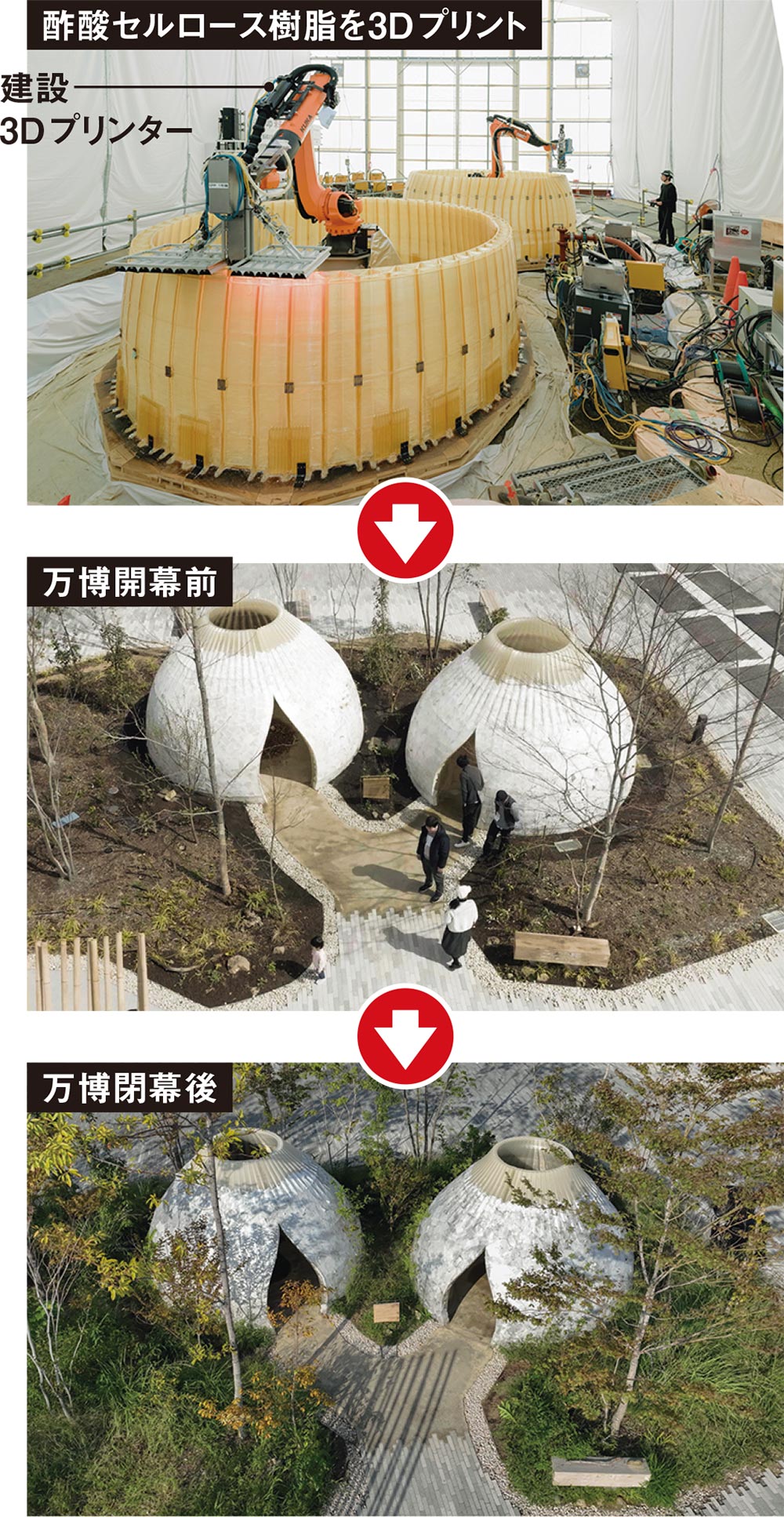 万博で「森になる建築」を3Dプリント、竹中工務店の山崎篤史氏が設計