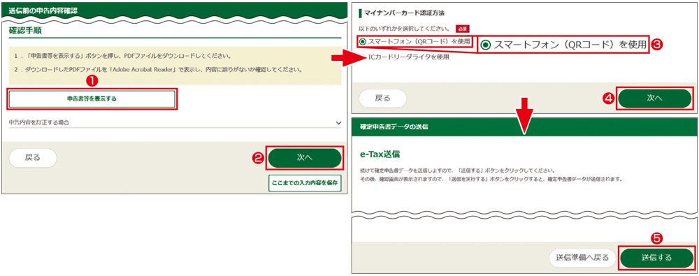 e-Taxなら還付までの期間が短くなる、申告書の送信前にPDFで内容を確認