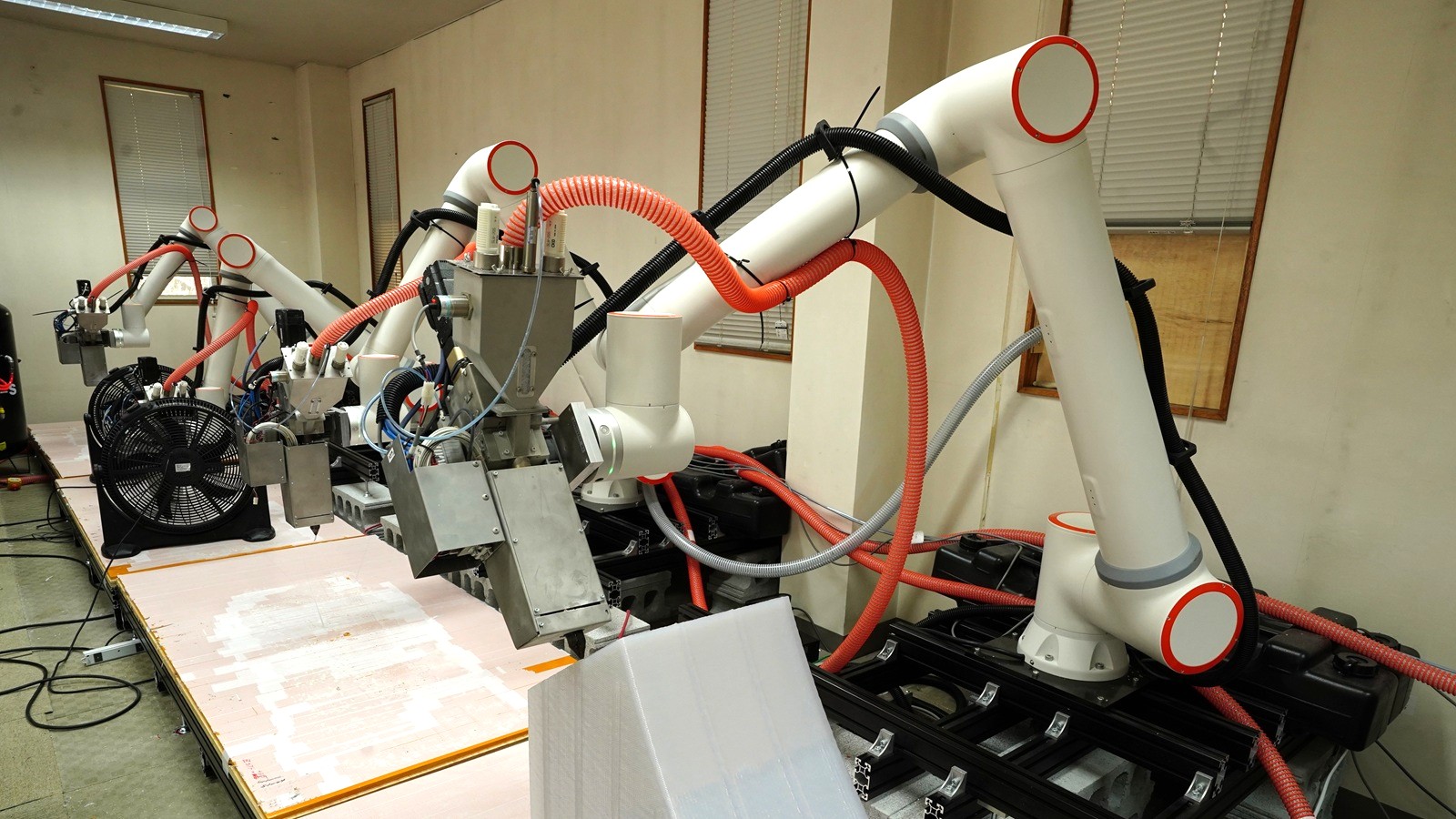 455パーツの3Dプリンター型枠、DigitalArchiが50m大屋根に