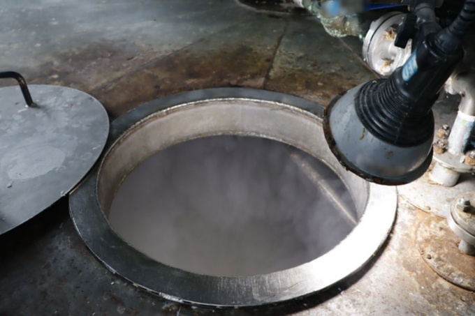 釜の底どころか表面も見にくい