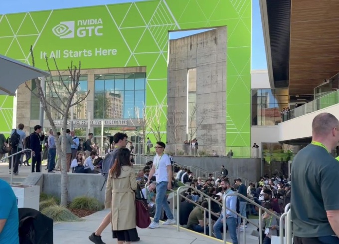 NVIDIAの開発者会議「GTC 2026」の会場風景。同会議は2026年3月16~19日(米国時間)に開催