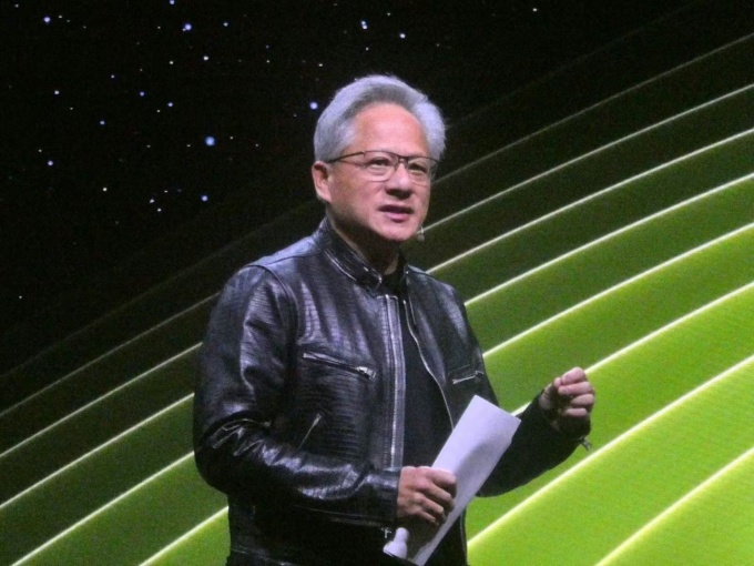 ファン氏は量子コンピューティングの実用化にAI技術が欠かせないと語る。写真は年次開発者会議「NVIDIA GTC 2025」で撮影したもの(出所:日経クロステック)