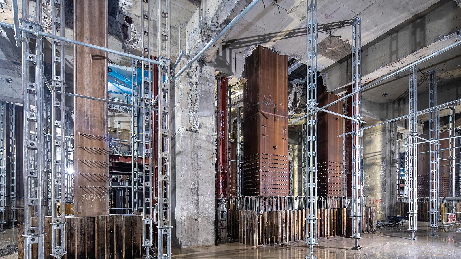 地下躯体を仮設利用　清水建設の新工法、内幸町の超高層建て替えで初採用