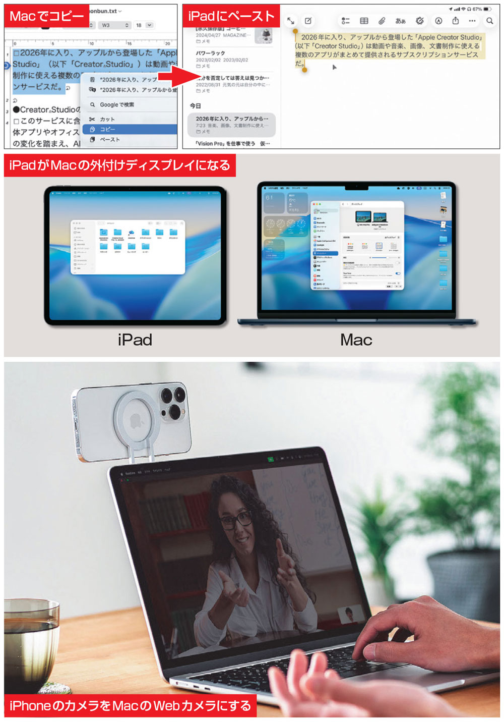 連係レベルが高いアップル製品、Apple Accountを使って自動認識 | 日経