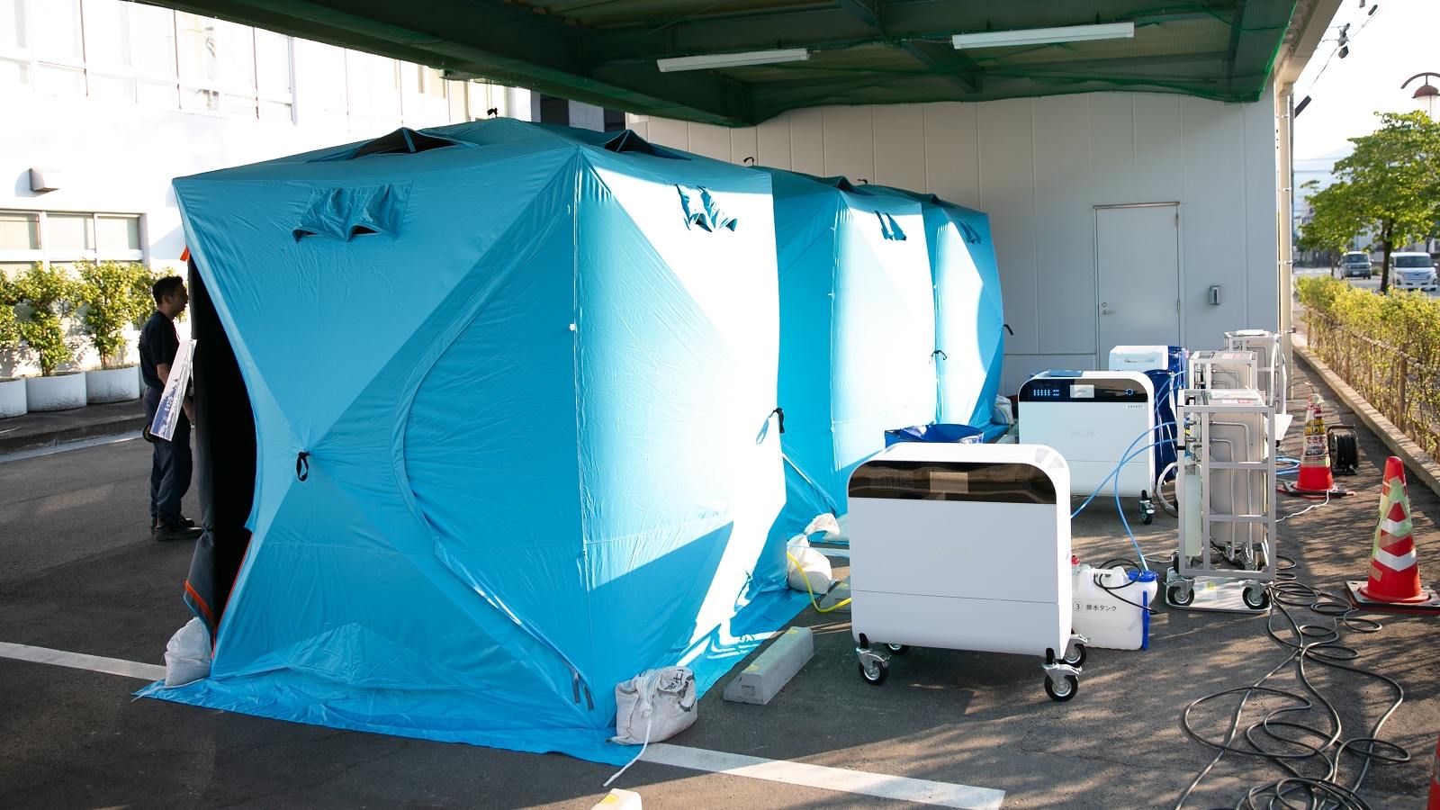熊本地震の断水地域に生活用水、能登の教訓で早期集約も「保管場所がない」
