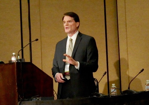 Linton Salmon氏。日経 xTECHが撮影