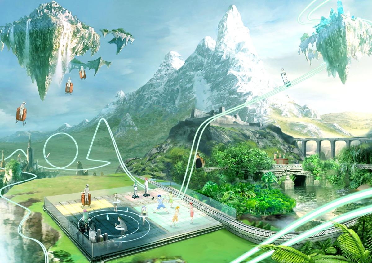 全てのレジャーの未来の姿」、遊園地のような施設型VRが登場 | 日経  