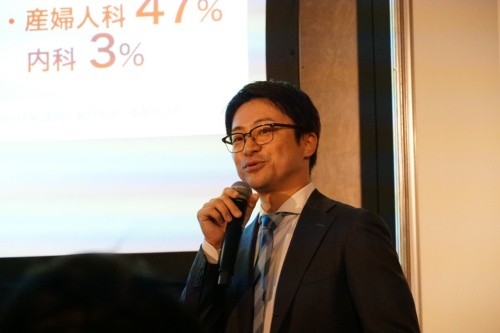 講演するソフトバンクデジタルトランスフォーメーション本部ビジネスストラテジストの大石怜史氏