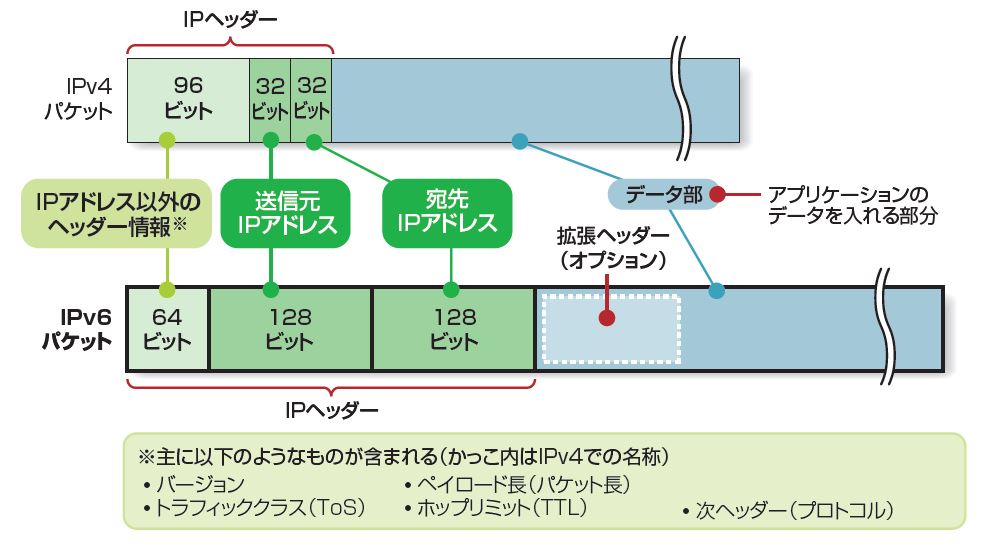 IPv6パケットの中身