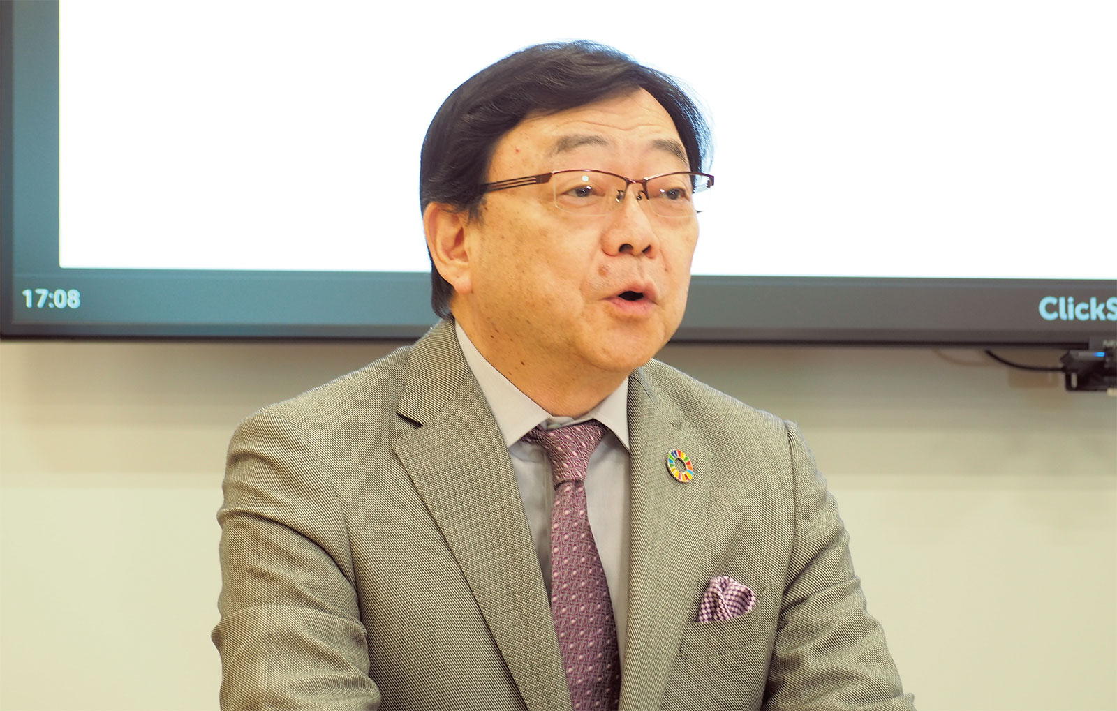 図1　出光興産社長の木藤俊一氏