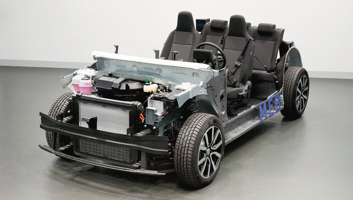 図1 VWのEV専用プラットフォーム「MEB」