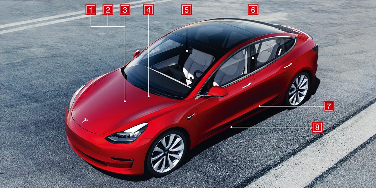 写真で見る、テスラ「モデル3」 の主要部品 | 日経クロステック（xTECH）