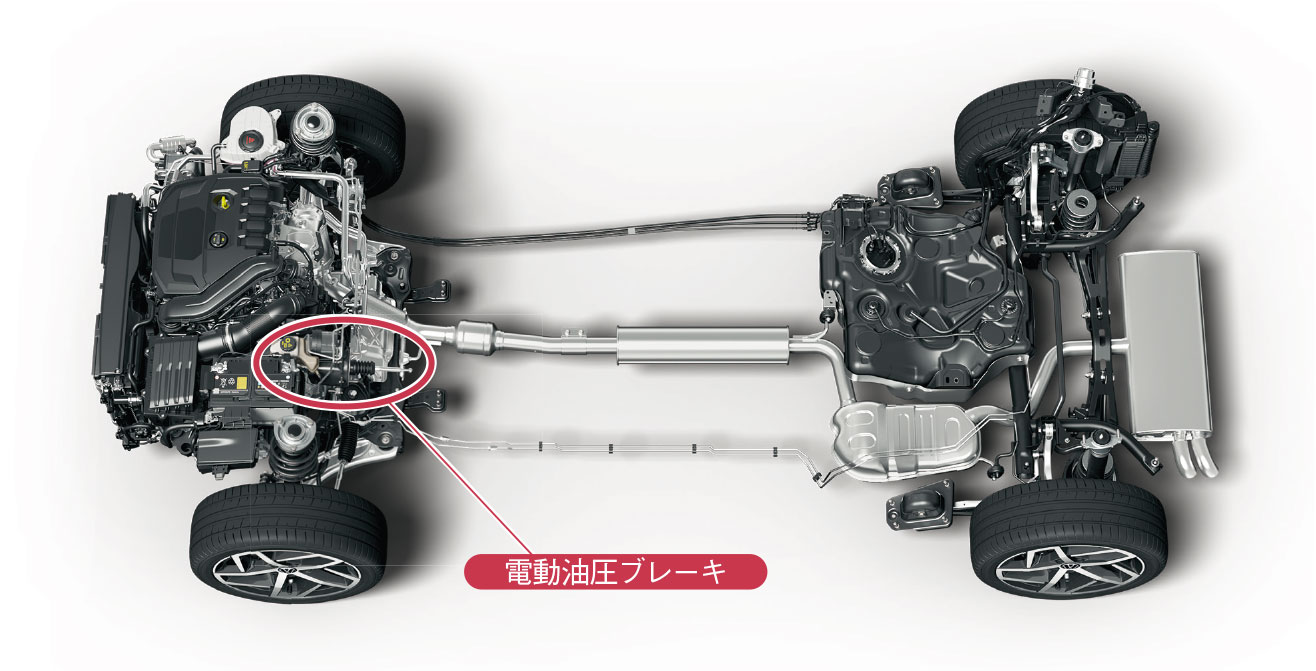 図2　VWの新型「ゴルフ」は幅広いパワートレーンのブレーキ部品を共通化