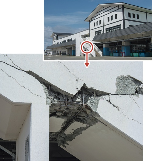 〔写真2〕震災復興で整備した漁業施設にも被害