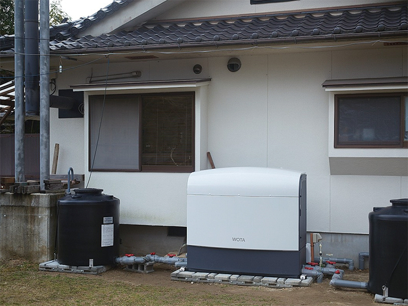 上下水道つながず家庭で水循環