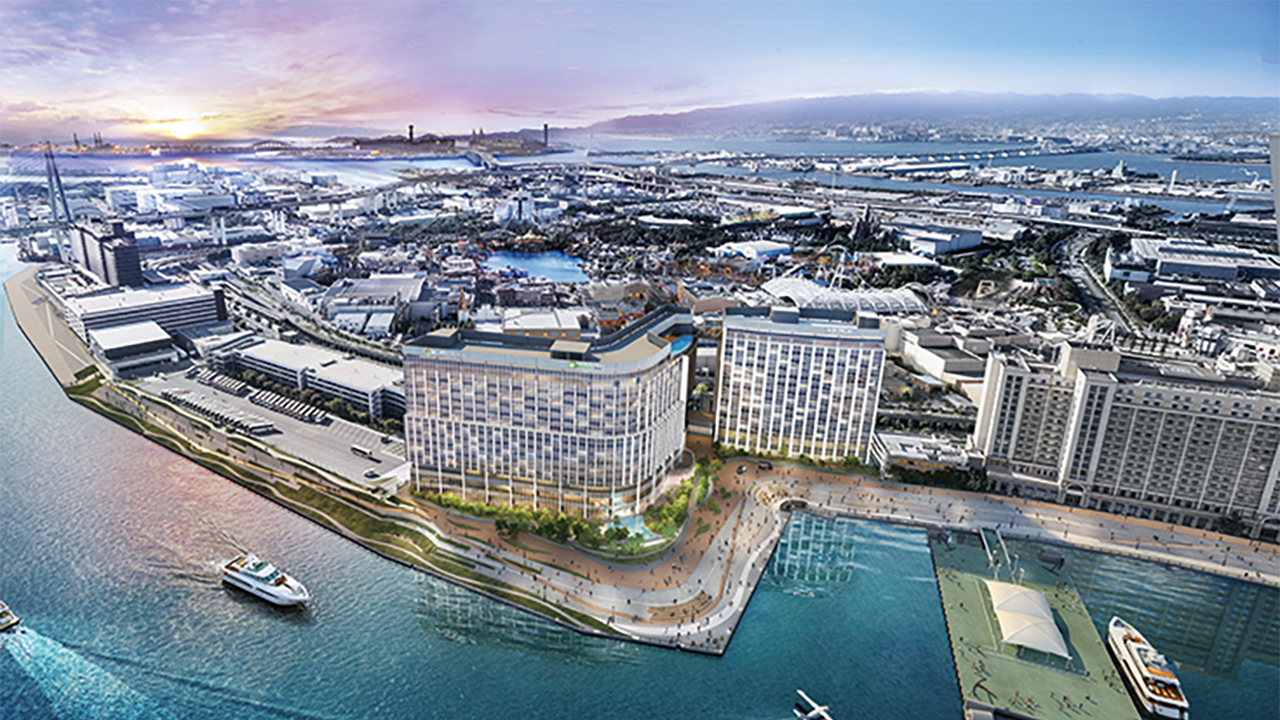 USJ隣に延べ10万m2超の外資系ホテル