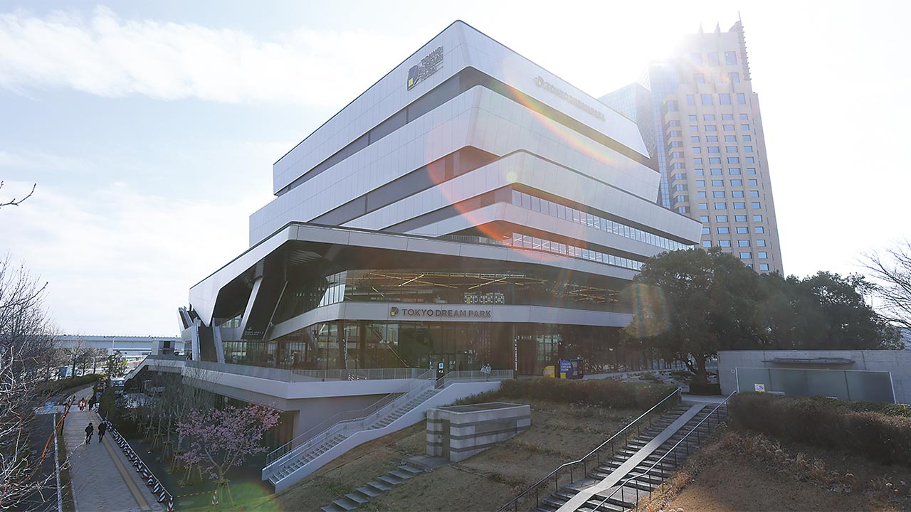テレ朝エンタメ施設「東京ドリームパーク」竣工、ホールに清水建設の防