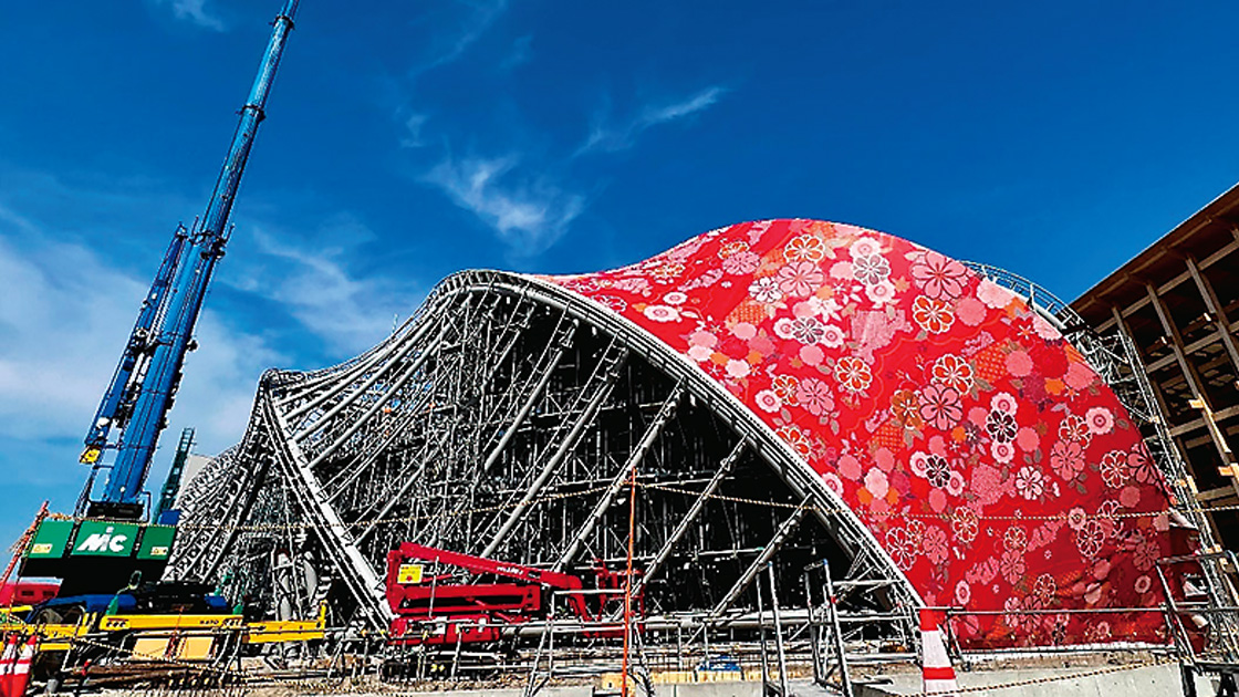 世界最大の「西陣織建築」になる驚きの万博パビリオン、外壁全面を覆う