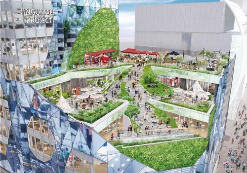 ガラスの凹凸に街を映し込む新商業施設 日経クロステック Xtech ガラスの凹凸に街を映し込む新商業施設 日経クロステック Xtech