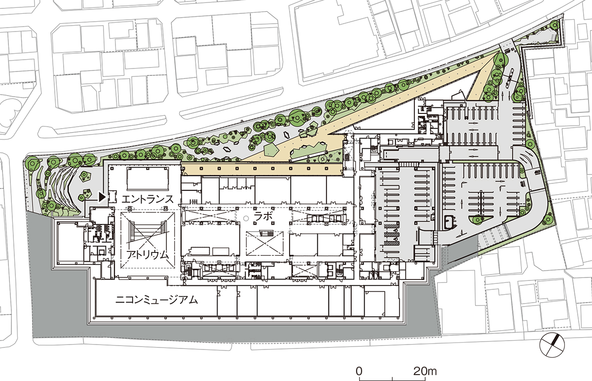 全長150m無柱空間の新本社（4ページ目） | 日経クロステック（xTECH）