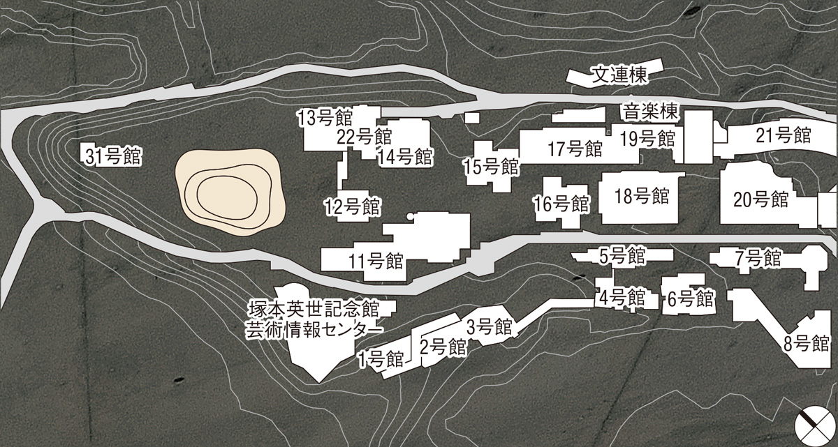うねる屋根で丘と一体化 日経クロステック Xtech